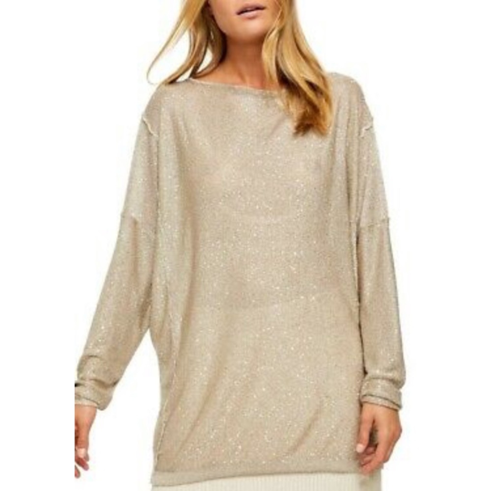 Free people all that glitter sweater NWT